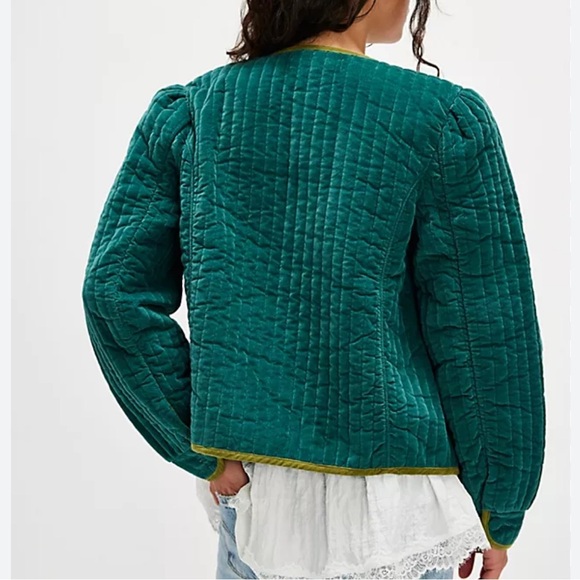 NWOT Free People We The Free Natalia Velvet Jacket Size Medium - Picture 4 of 16